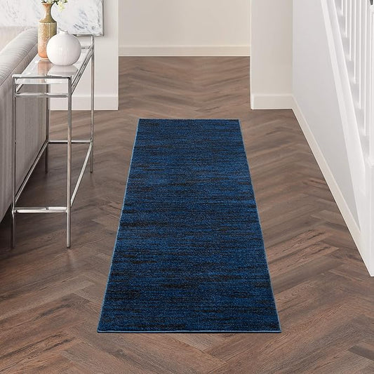 Nourison Essentials 2' x 6' Midnight Blue Outdoor Indoor/Outdoor Rug