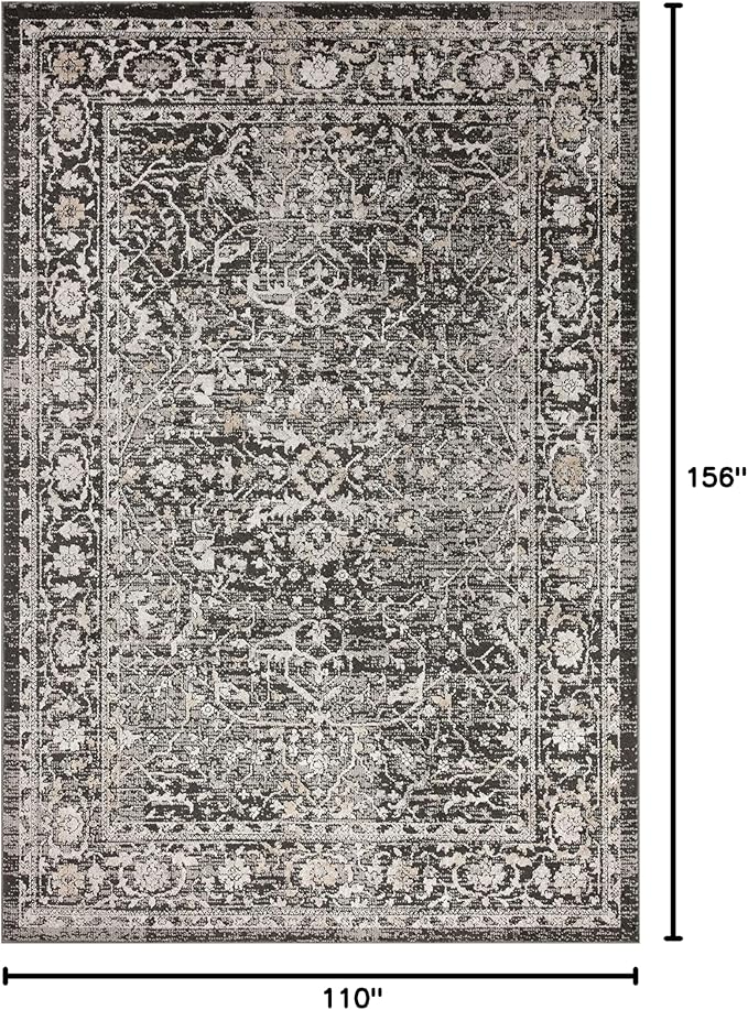 Loloi II Odette Collection ODT-01 Charcoal/Silver 9'-2" x 13' Area Rug