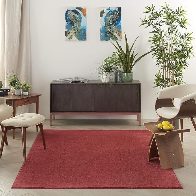 Nourison Essentials 4' x 6' Brick Red Outdoor Indoor/Outdoor Rug
