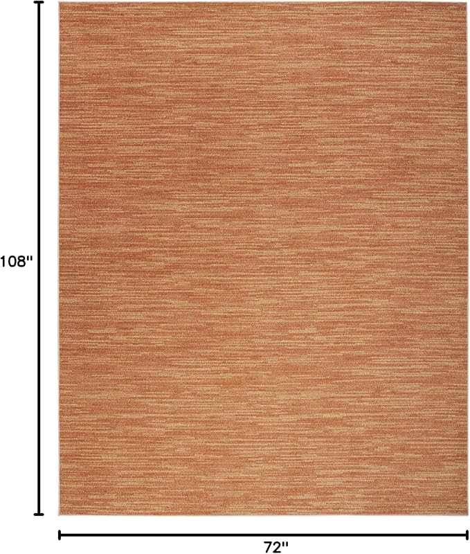 Nourison Essentials 6' x 9' Rust Area Rug
