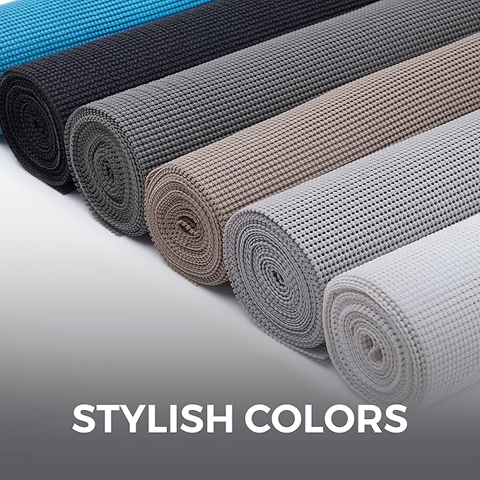 HOME GENIE Drawer Shelf and Cabinet Liner, Durable with Strong Grip, 12 Inch x 20 FT, Non Adhesive Liners Protect Kitchen Cabinets and Cupboard, Bathroom Drawers and Shelves, Desks, Teal