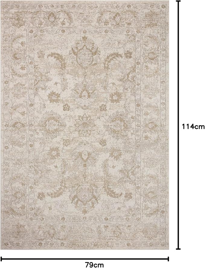 Loloi II Odette Collection ODT-03 Ivory/Beige 6'-7" x 9'-6" Area Rug