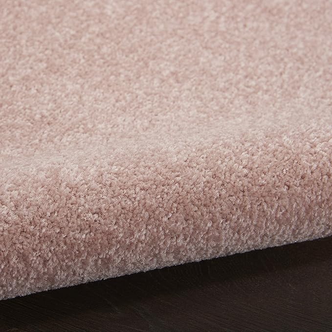 Nourison Essentials 6' x Round Pink Fabric Outdoor Area Rug (6' Round)