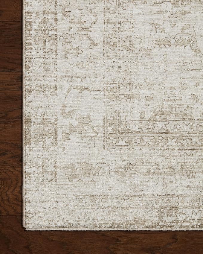 Loloi Amber Lewis Honora Collection HON-01 Ivory/Natural 2'-0" x 3'-4" Accent Rug