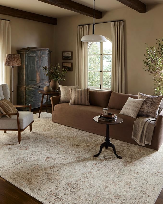 Loloi Amber Lewis Honora Collection HON-03 Beige/Spice 9'-6" x 13' Area Rug