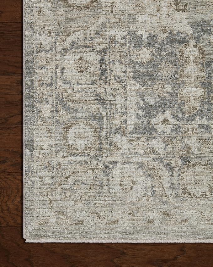 Loloi Amber Lewis Honora Collection HON-02 Slate/Beige 5'-3" x 7'-9" Area Rug