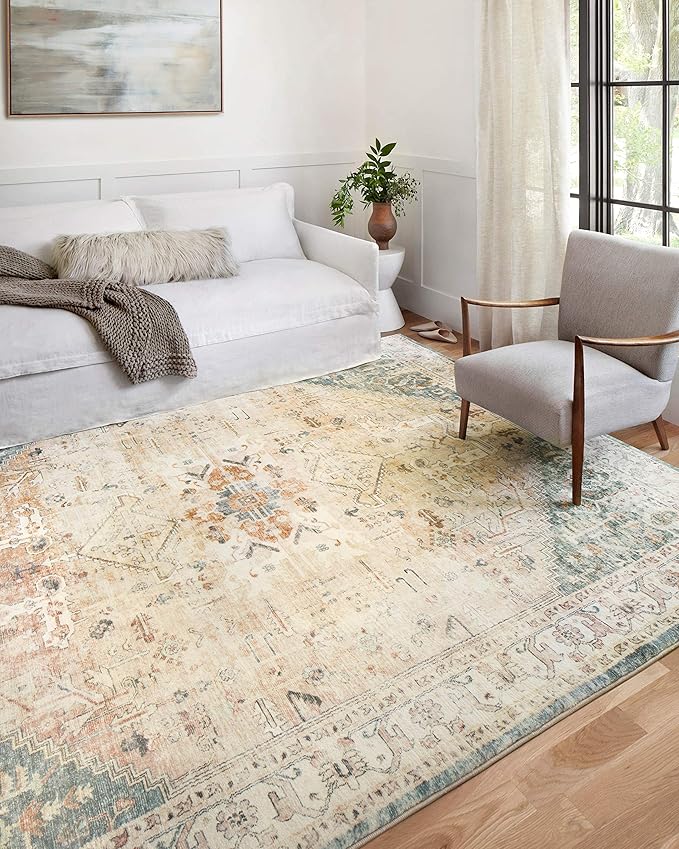 Loloi II Rosette Clay/Ivory 3'-3" x 5'-3" Accent Rug