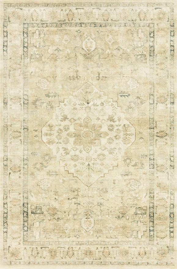Loloi II Rosette Sand/Ivory 2'-6" x 9'-9" Runner Rug