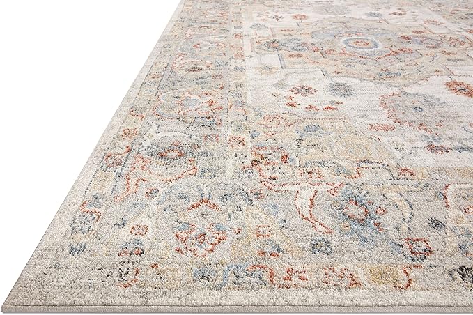 Loloi II Odette Collection ODT-09 Ivory/Multi 4'-0" x 6'-0" Accent Rug