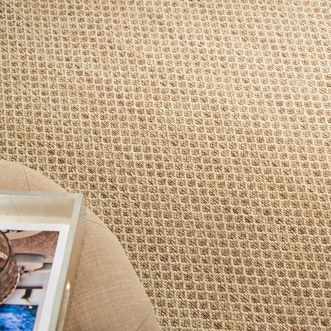 Nourison Courtyard Jute 9' x 12' Area Rug - Easy Clean, Non Shedding, Bed Room, Living Room, Dining Room, Kitchen (9' x 12')