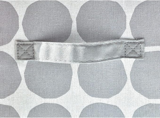 iDesign Dot Fabric Storage Bin, Angled Medium Basket Container with Dual Side Handles for Closet, Bedroom, Toys, Nursery - Gray