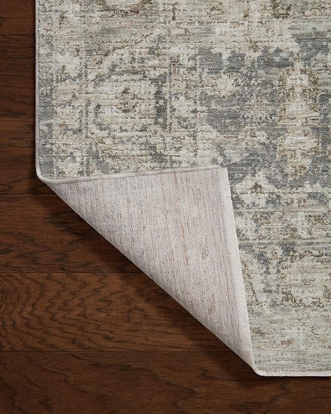 Loloi Amber Lewis Honora Collection HON-02 Slate/Beige 5'-3" x 7'-9" Area Rug