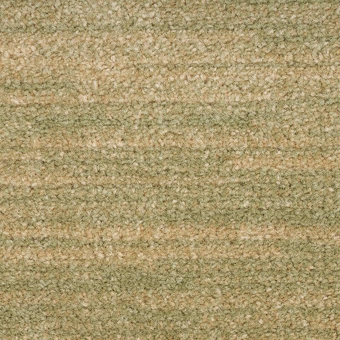 Nourison Essentials 10' Runner Green Gold Fabric Area Rug