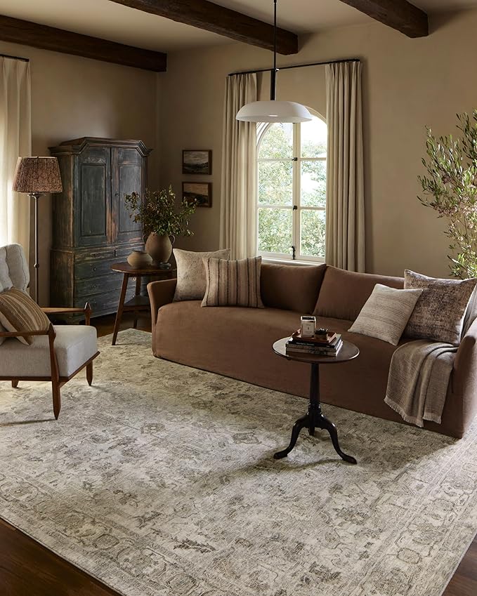 Loloi Amber Lewis Honora Collection HON-06 Grey/Taupe 6'-7" x 9'-2" Area Rug