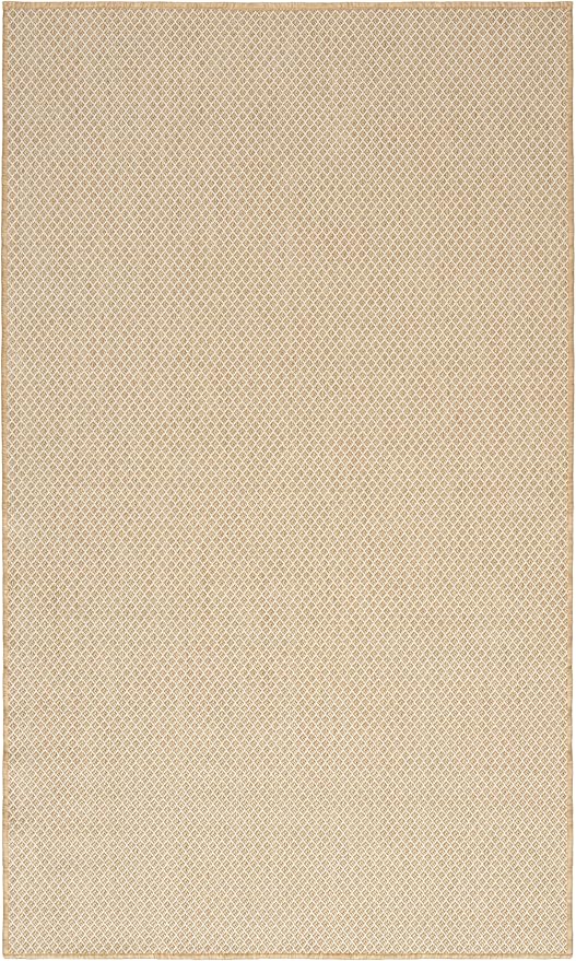 Nourison Courtyard Natural 3' x 5' Area Rug - Easy Clean, Non Shedding, Bed Room, Living Room, Dining Room, Kitchen (3' x 5')