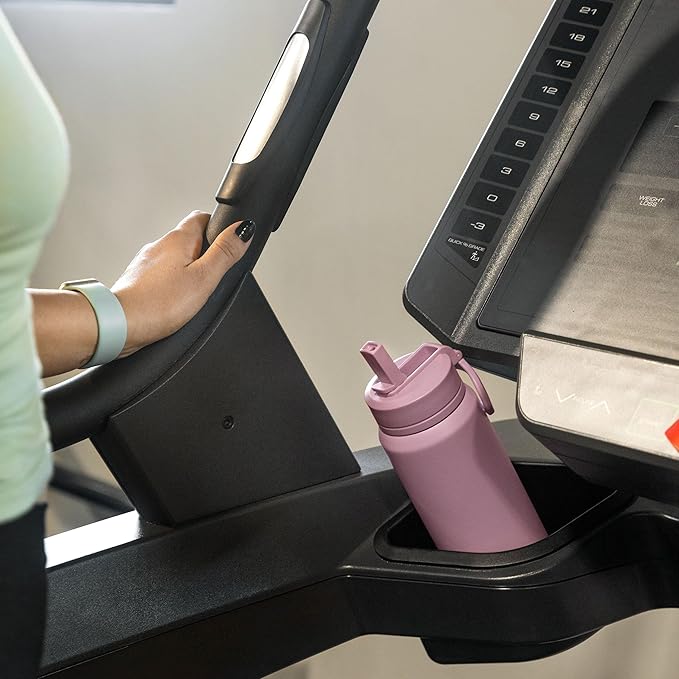 Hydrapeak 32oz Sport Insulated Water Bottle with Straw or Chug Lid, Leak & Spill Proof, Keeps Drinks Cold for 24 Hours, Hot for 12 Hours, Premium Stainless Steel Water Bottles (32oz, Peony)