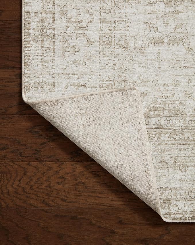Loloi Amber Lewis Honora Collection HON-01 Ivory/Natural 7'-10" x 10' Area Rug