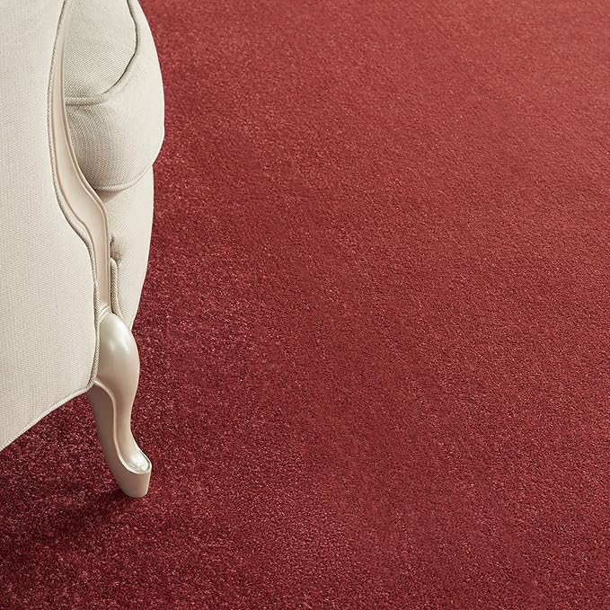 Nourison Essentials Indoor/Outdoor Brick Red 7' x 10' Area Rug, Easy Cleaning, Non Shedding, Bed Room, Living Room, Dining Room, Backyard, Deck, Patio (7x10)