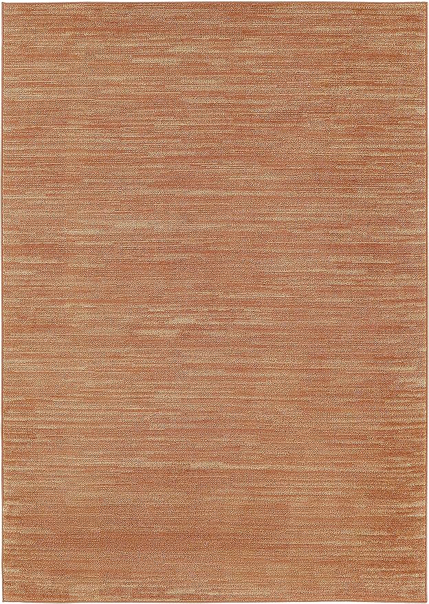 Nourison Essentials 5' x 7' Rust Fabric Area Rug
