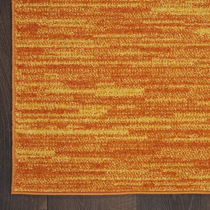 Nourison Essentials Indoor/Outdoor Sunburst 6' x 9' Area Rug, Easy Cleaning, Non Shedding, Bed Room, Living Room, Dining Room, Backyard, Deck, Patio (6x9)