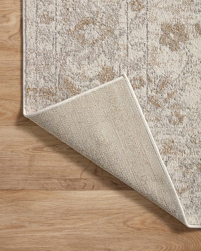 Loloi II Odette Collection ODT-03 Ivory/Beige 4'-0" x 6'-0" Accent Rug