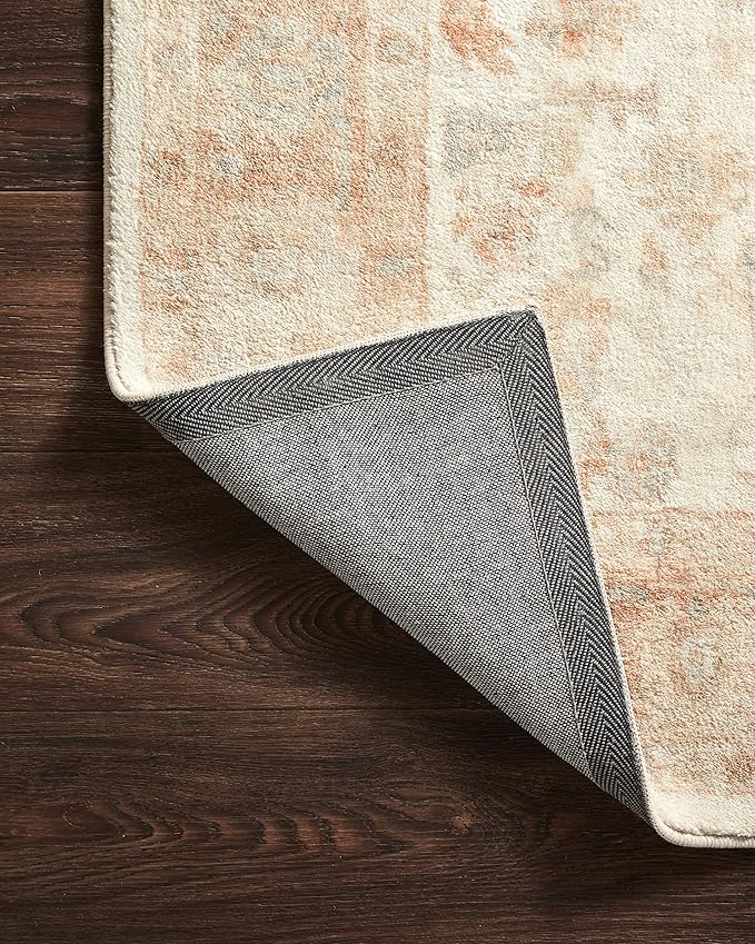 Loloi II Rosette Ivory/Terracotta 2'-6" x 7'-6" Runner Rug