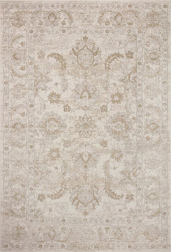Loloi II Odette Collection ODT-03 Ivory/Beige 4'-0" x 6'-0" Accent Rug