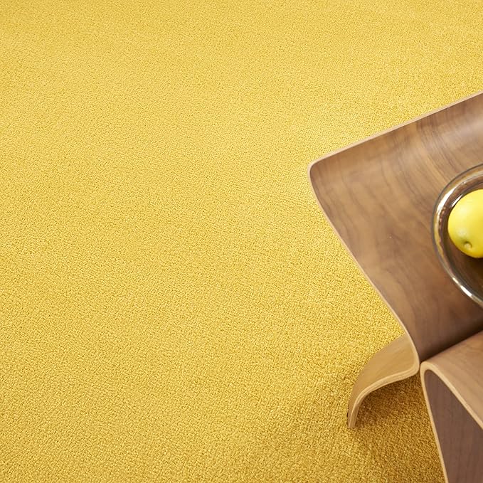 Nourison Essentials Indoor/Outdoor Yellow 6' x Round Area Rug, Easy Cleaning, Non Shedding, Bed Room, Living Room, Dining Room, Backyard, Deck, Patio (6 Round)