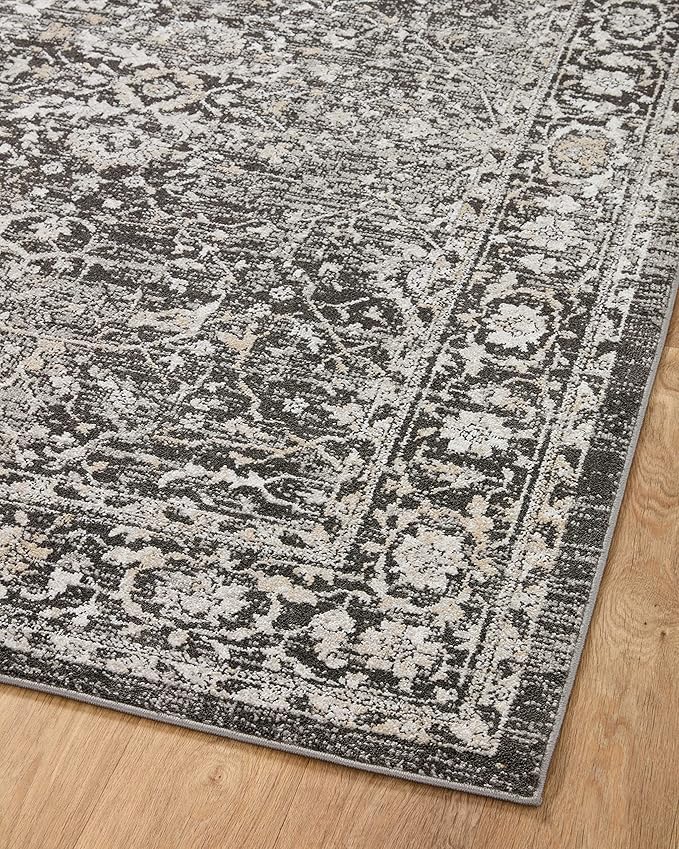 Loloi II Odette Collection ODT-01 Charcoal/Silver 9'-2" x 13' Area Rug