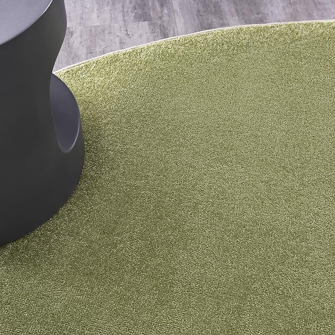 Nourison Essentials 8' x Round Green Fabric Outdoor Area Rug (8' Round)