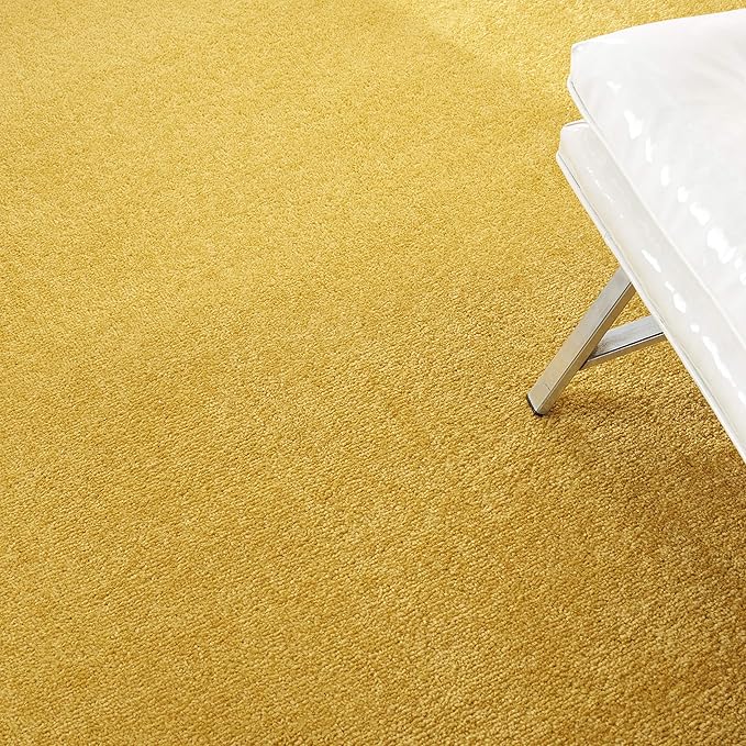 Nourison Essentials Indoor/Outdoor Yellow 8' x Round Area Rug, Easy Cleaning, Non Shedding, Bed Room, Living Room, Dining Room, Backyard, Deck, Patio (8 Round)