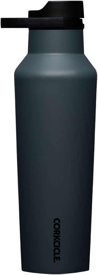 Corkcicle Insulated Canteen Travel Water Bottle, Triple Insulated Stainless Steel, Easy Grip Straw Mouth, Keeps Beverages Cold for 25 Hours or Warm for 12 Hours, 20 oz, Rucksack