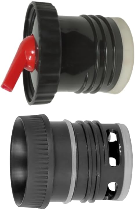 SET OF 2 Stanley Thermo Stopper replacement for yerba mate drinking - Convert Stanley Thermo to Yerba Mate Termo Pico Mate/Pico cebador Stopper with High Precision Flow Combo (Combo Black)