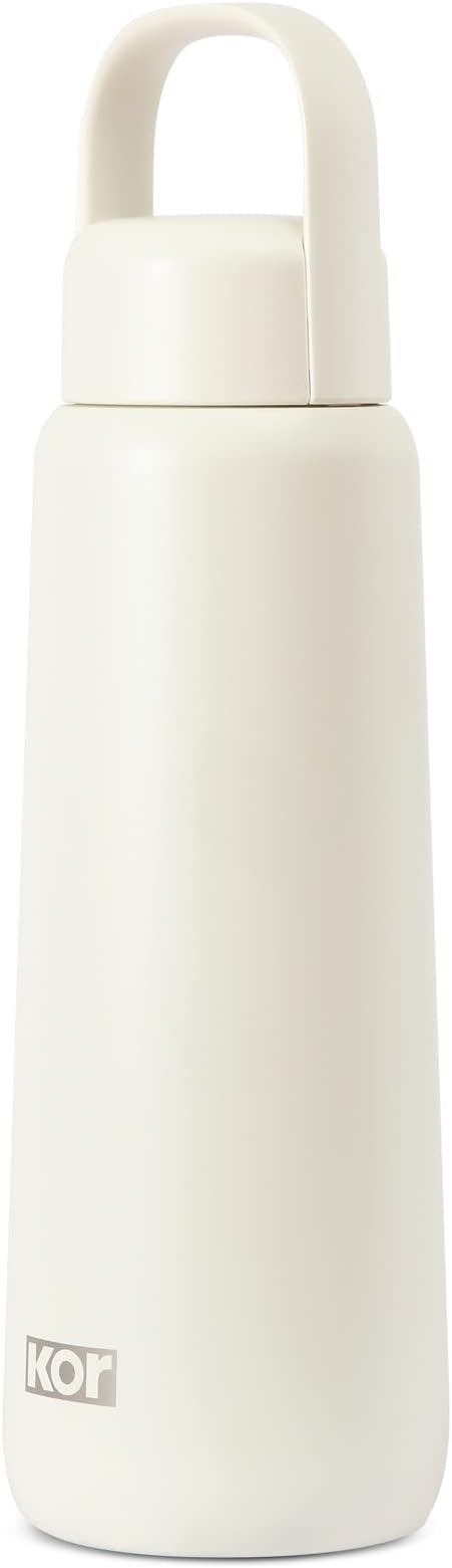 KOR Melrose 27oz Double Wall Insulated Water Bottle - Keeps Beverages Hot for 12hrs, Cold for 24hrs - Stainless Steel Design - Contoured Perfect Spout for Drinking