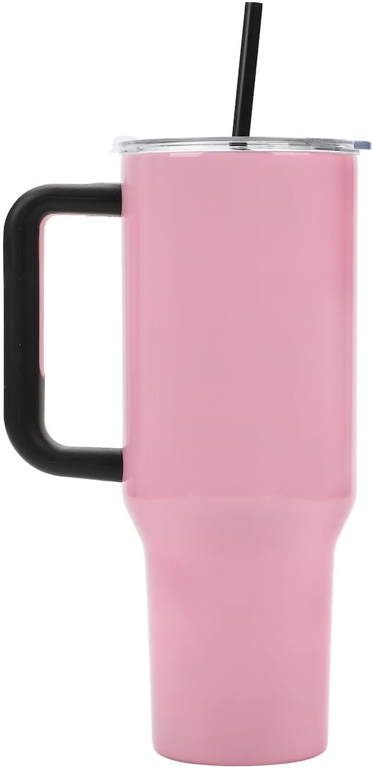 Bioworld The Grinch Cindy Lou Who 40 Oz Pink Stainless Steel Tumbler With Handle