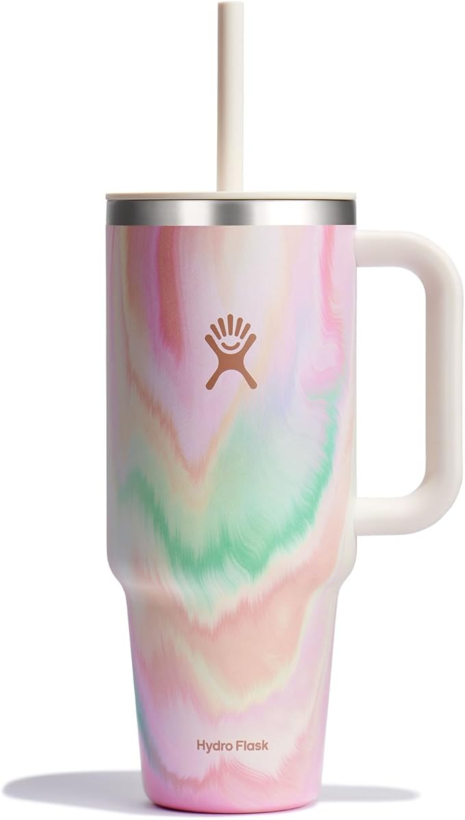 Hydro Flask Travel Tumbler Stainless Steel Vacuum Insulated Tumbler with Lid and Straw for Cold Water and Drinks for Sports, School, Work, Car, Travel, Weekends
