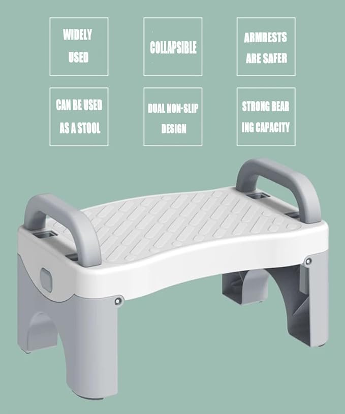 Kids Kitchen Step Stool for Toddlers, Step Stool Foldable, Toddlers Stool for Potty Training, Bathroom, Kitchen, Bedroom, Toy Room and Living Room