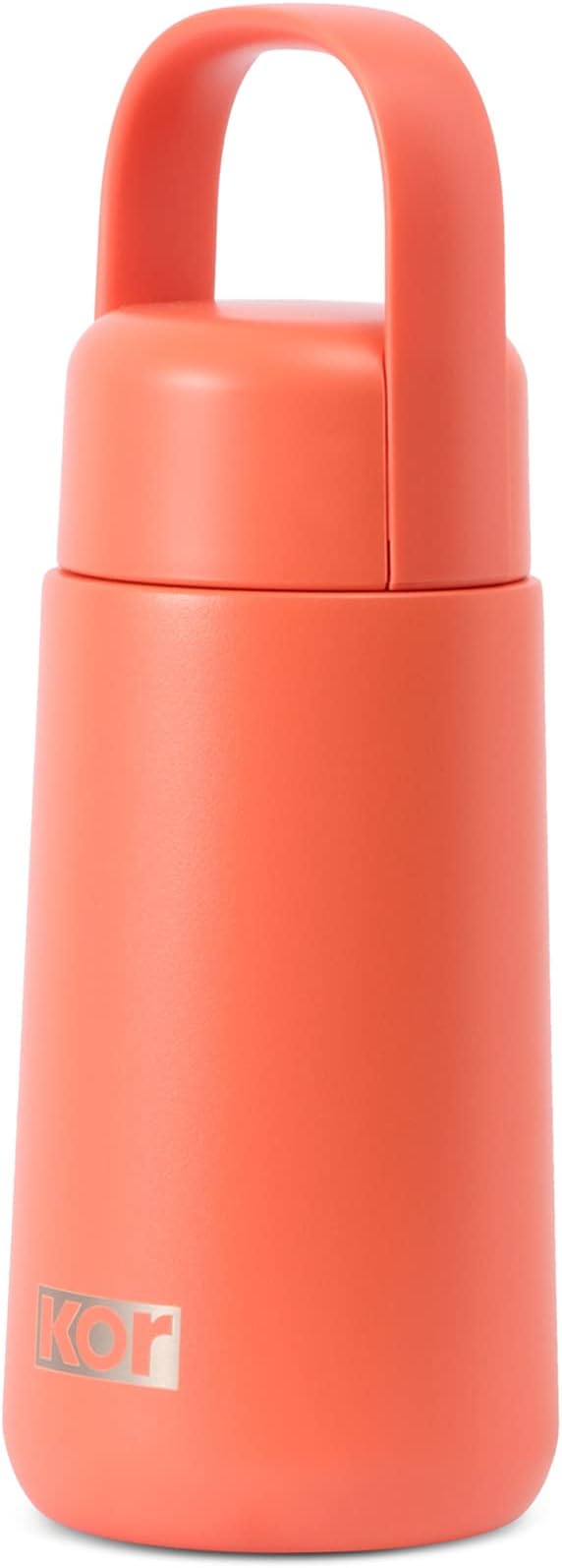 KOR Melrose 12oz Double Wall Insulated Water Bottle - Keeps Beverages Hot for 12hrs, Cold for 24hrs - Stainless Steel Design - Contoured Perfect Spout for Drinking