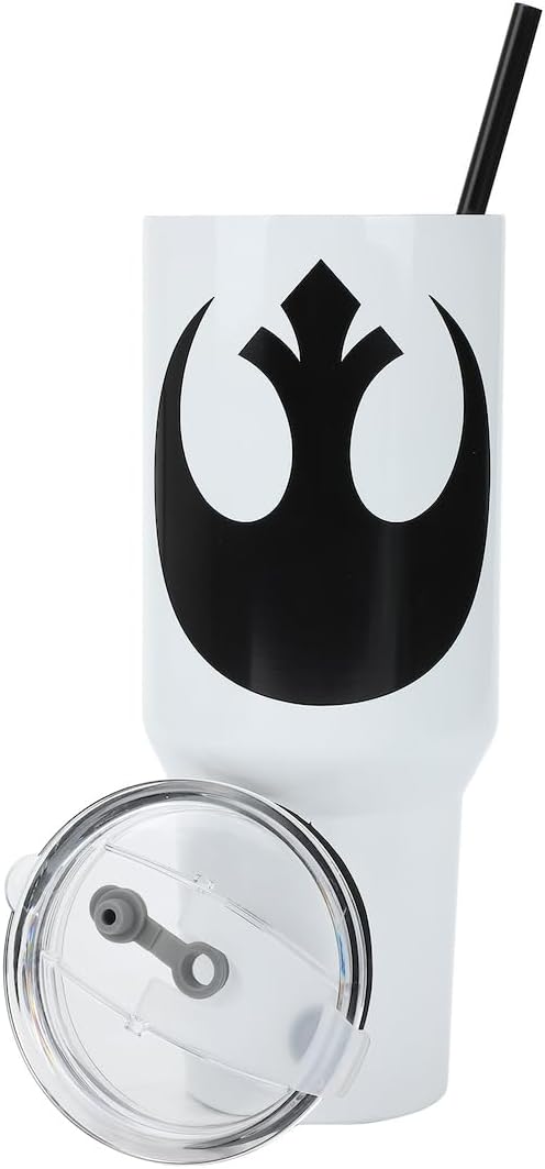 Bioworld Star Wars Rebel Alliance 40 Oz White Stainless Steel Tumbler