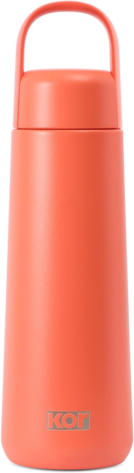 KOR Melrose 20oz Double Wall Insulated Water Bottle - Keeps Beverages Hot for 12hrs, Cold for 24hrs - Stainless Steel Design - Contoured Perfect Spout for Drinking