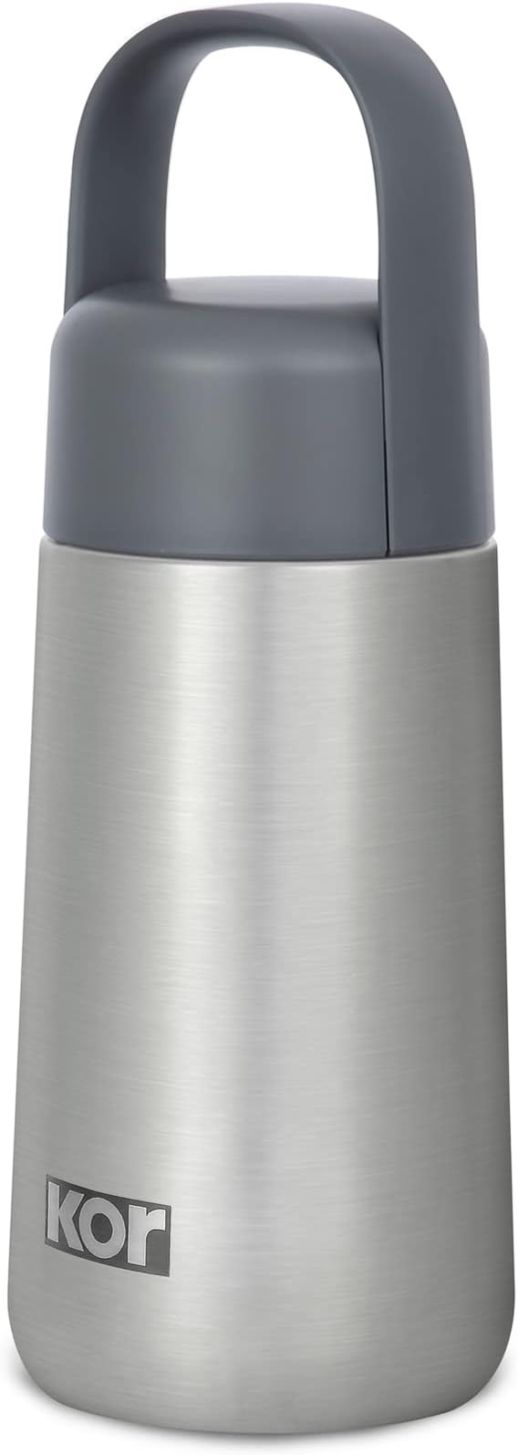 KOR Melrose 12oz Double Wall Insulated Water Bottle - Keeps Beverages Hot for 12hrs, Cold for 24hrs - Stainless Steel Design - Contoured Perfect Spout for Drinking