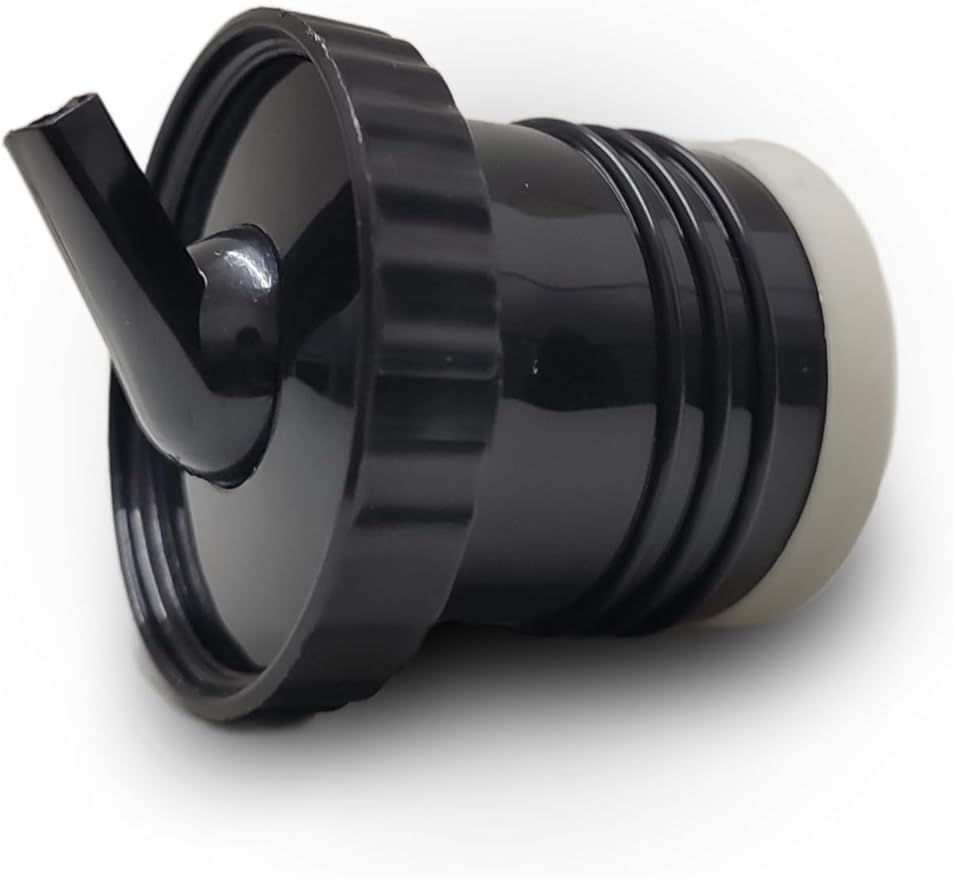 Stanley Thermo Stopper Replacement for Yerba Mate Drinking - Convert Stanley Thermo to Yerba Mate Termo Pico Mate/Pico cebador Stopper with High Precision Flow (Black V3, Set of 1)