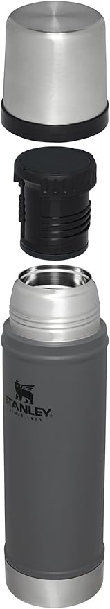 Stanley Classic Vacuum Insulated Wide Mouth Bottle -BPA-Free 18/8 Stainless Steel Thermos for Cold & Hot Beverages