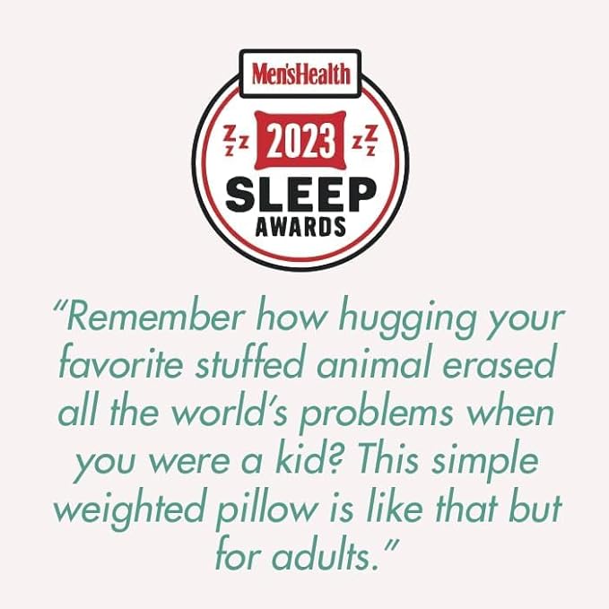 Quiet Mind The Original Weighted Pillow for Adults & Kids - (Small, Chili Oil, 6 lbs) - Weighted Body Pillow - Alternative to Weighted Blanket - Enhanced Deep Sleep and Stress Relief - Hug Pillow
