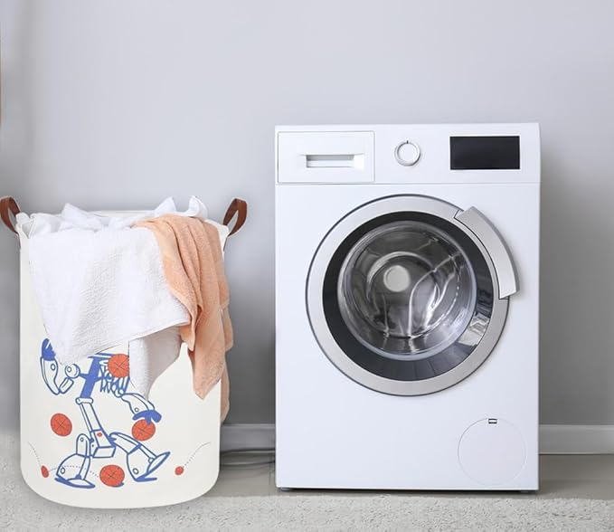 Kids Laundry Hamper, Boys Laundry Basket Collapsible Cute Storage Baskets for Home Decor,Office,Toy Organizer,(Robot)