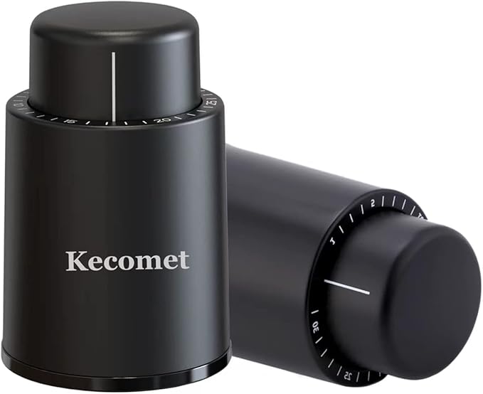 Wine Bottle Stopper, Vacuum Wine Bottle Stoppers, Reusable Wine Stoppers, Bottle Sealer Keeps Wine Fresh, 100% seal anti-leakage[2 PACK]…