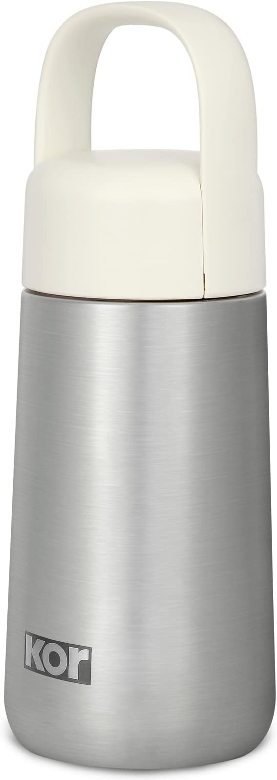 KOR Melrose 12oz Double Wall Insulated Water Bottle - Keeps Beverages Hot for 12hrs, Cold for 24hrs - Stainless Steel Design - Contoured Perfect Spout for Drinking