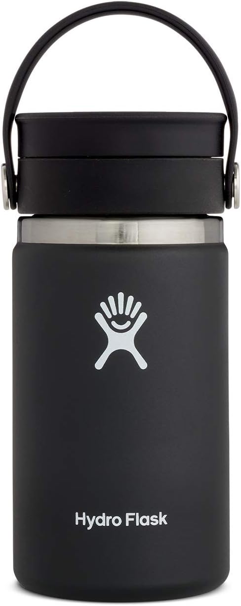 Hydro Flask Stainless Steel Wide Mouth Bottle with Flex Sip Lid and Double-Wall Vacuum Insulation for Coffee, Tea and Drinks