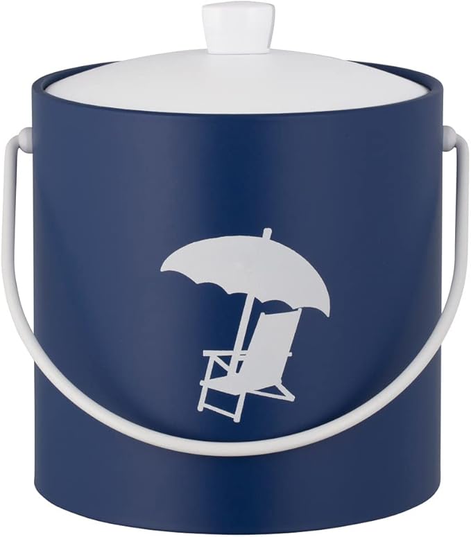 Kraftware Collection 3qt, Beach Chair, Royale Blue Pastimes 3 Quart Ice Bucket
