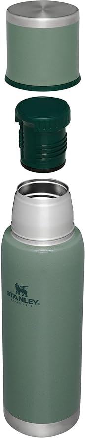 STANLEY Adventure To Go Insulated Travel Tumbler - 1.1QT - Leak-Resistant Stainless Steel Insulated Bottle with Insulated Cup Lid and Splash-Free Stopper